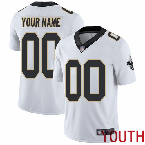 Limited White Youth Road Jersey NFL Customized Football New Orleans Saints Vapor Untouchable